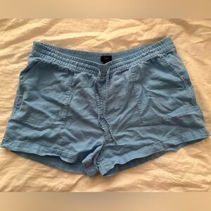 J. Crew Light Blue Cotton Drawstring Shorts